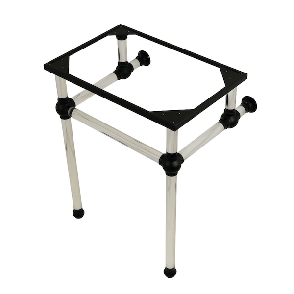 Fauceture VAH242030MB 24-Inch x 20-3/8-Inch x 30-Inch Acrylic Console Sink Legs, Matte Black VAH242030MB - main